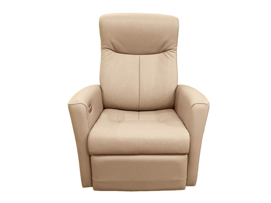 Fjords Nice Large Swivel Glider Recliner in Stone