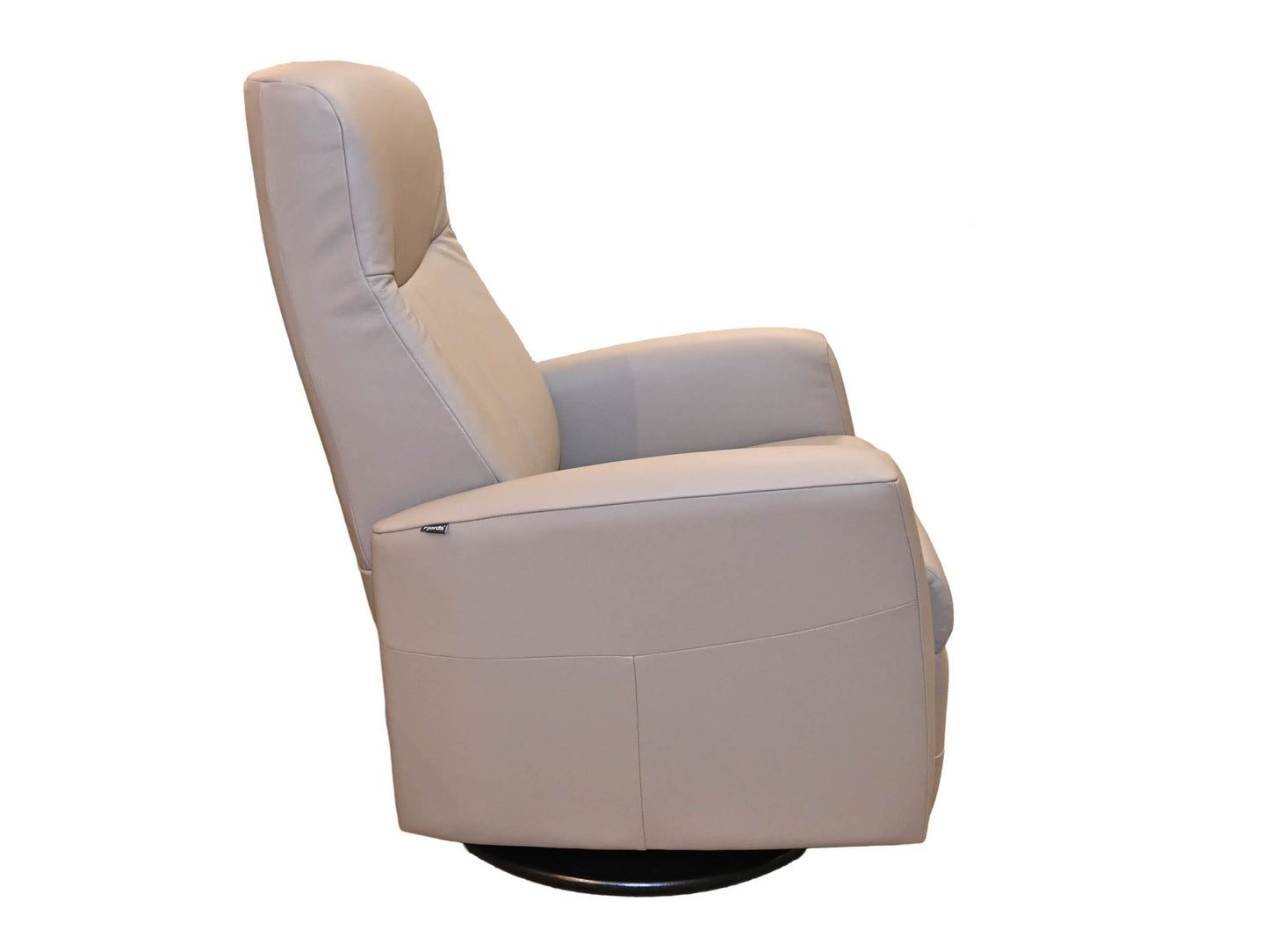 Fjords Nice Large Swivel Glider Recliner in Stone
