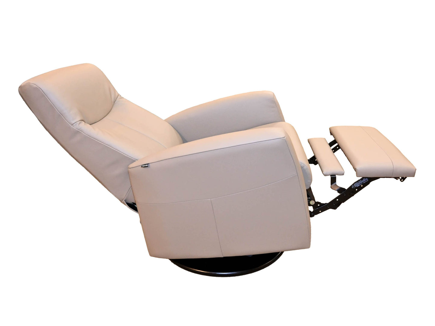 Fjords Nice Large Swivel Glider Recliner in Stone