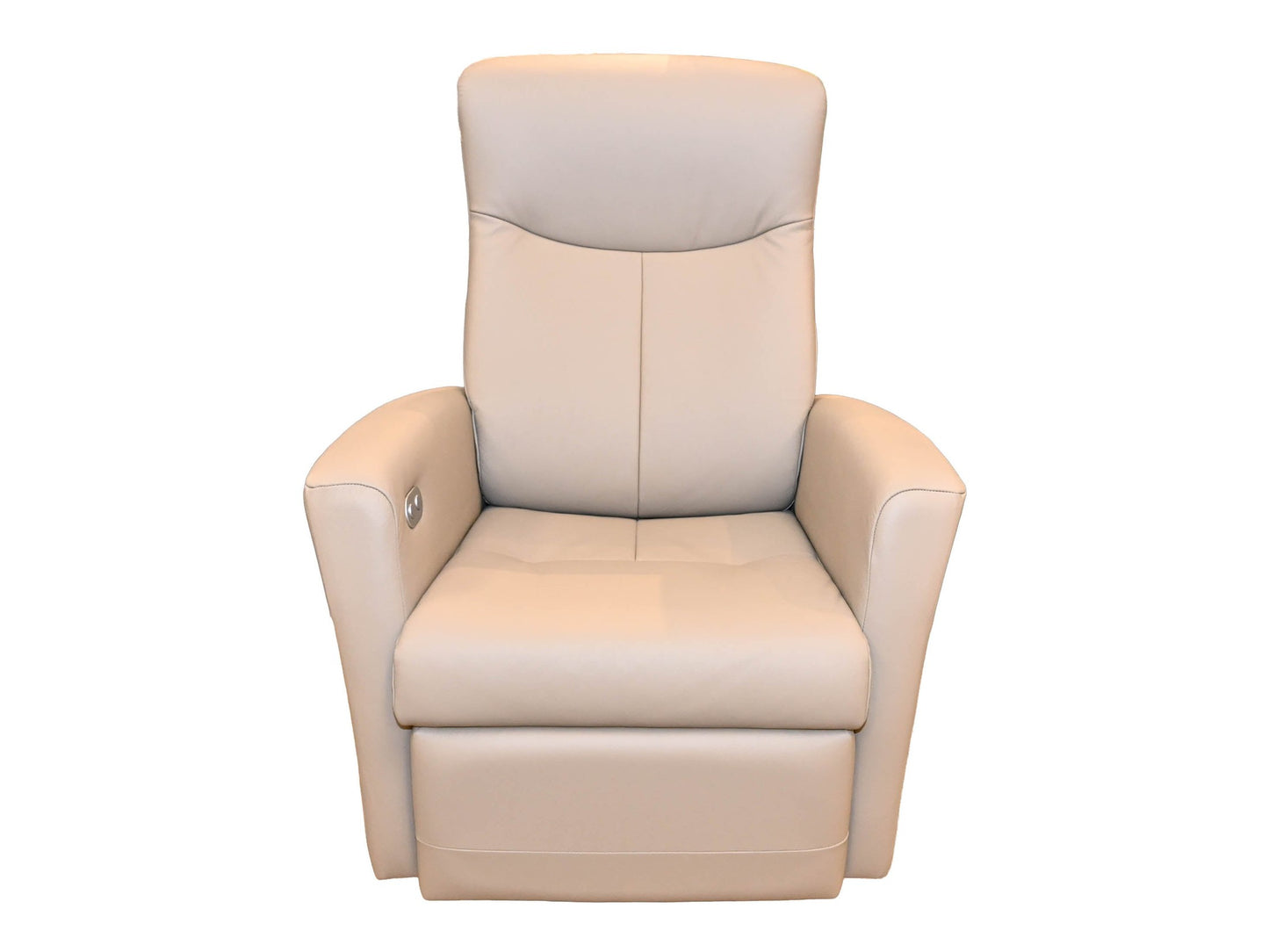 Fjords Nice Power Headrest Swivel Glider Recliner in Stone