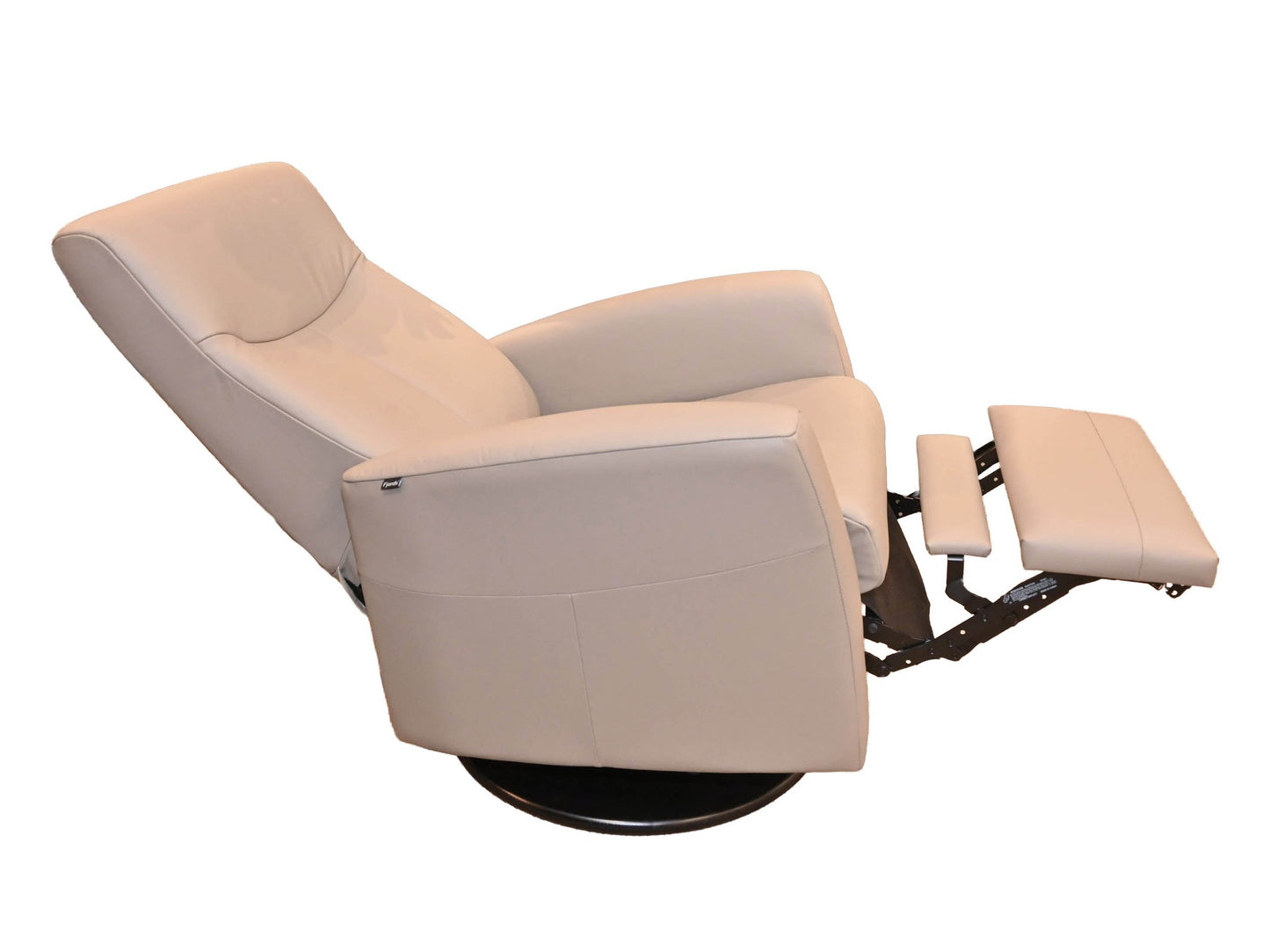 Fjords Nice Power Headrest Swivel Glider Recliner in Stone