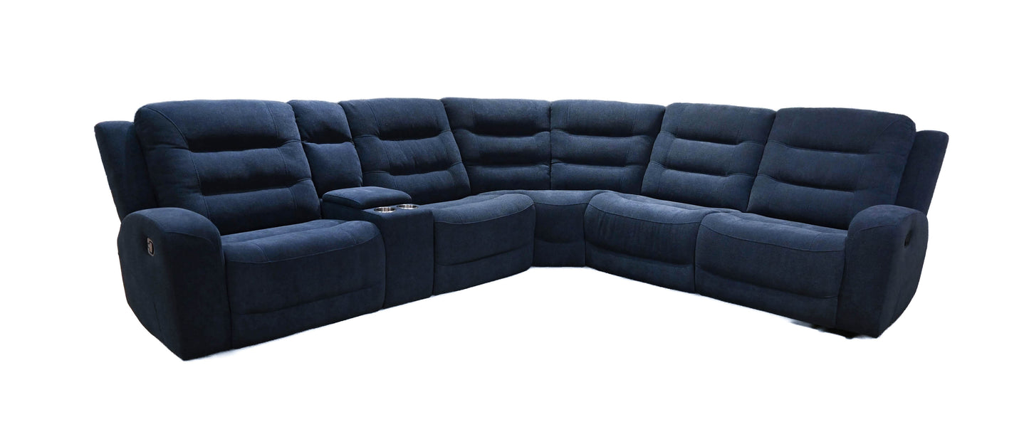 K-Motion Manual 6 Piece Sectional with Console
