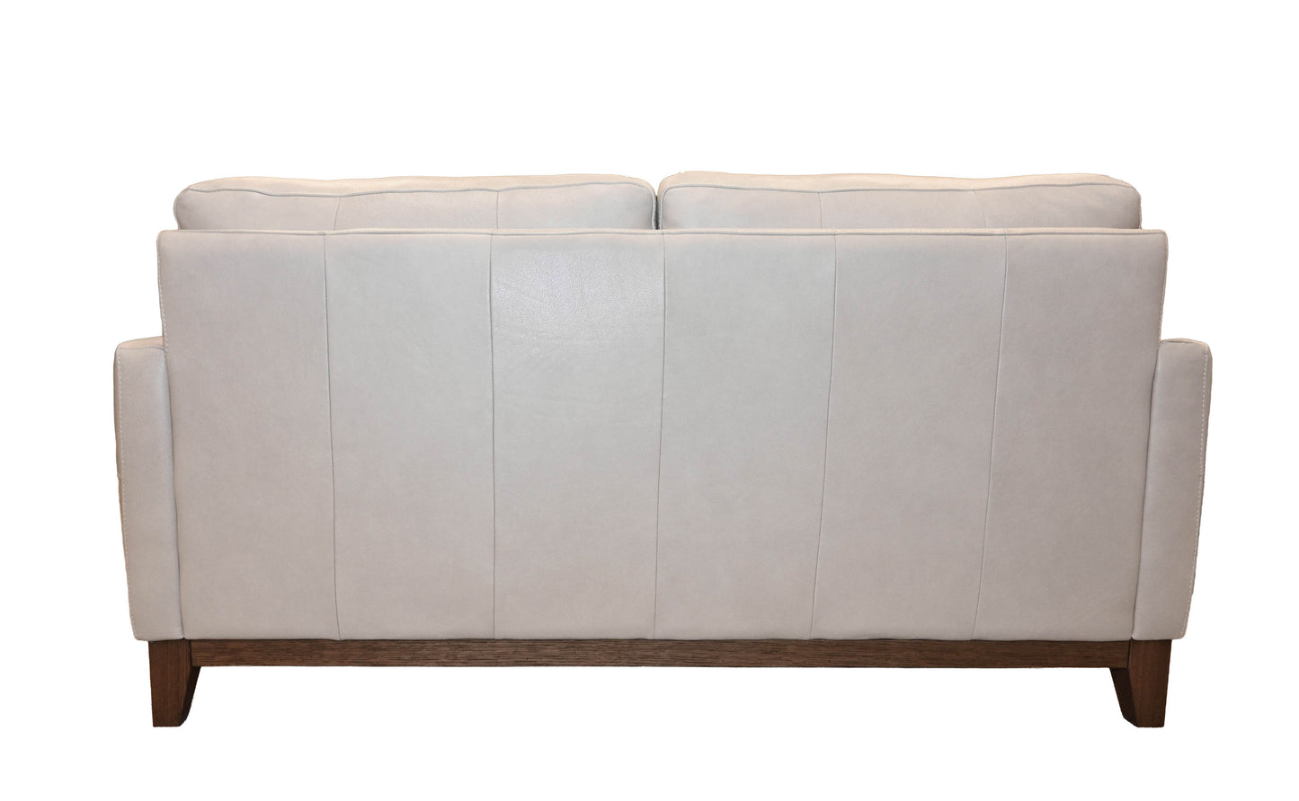 Softline Italian Leather Loveseat in Dutton Ivory