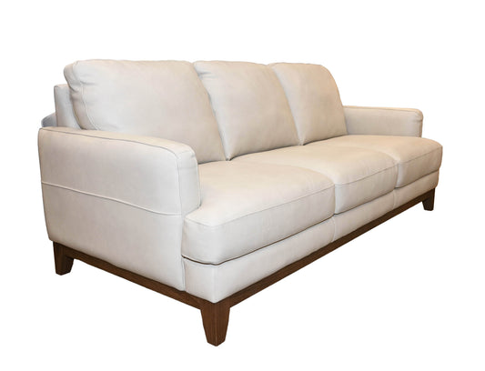 Softline Italian Leather Sofa in Dutton Ivory