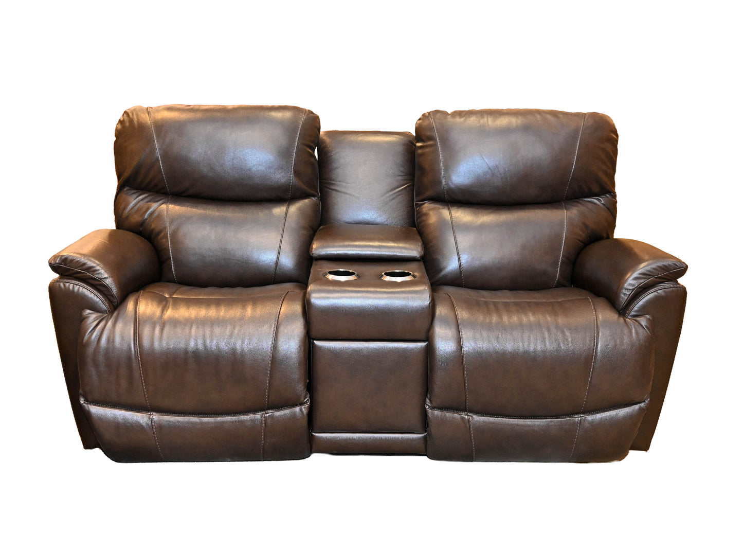 La-Z-Boy Trouper Manual Reclining Loveseat with Console