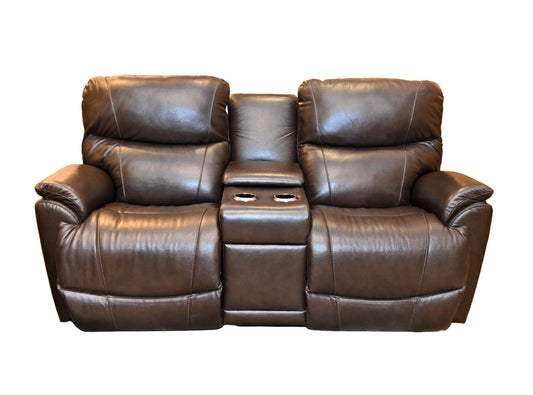 La-Z-Boy Trouper Manual Reclining Loveseat with Console