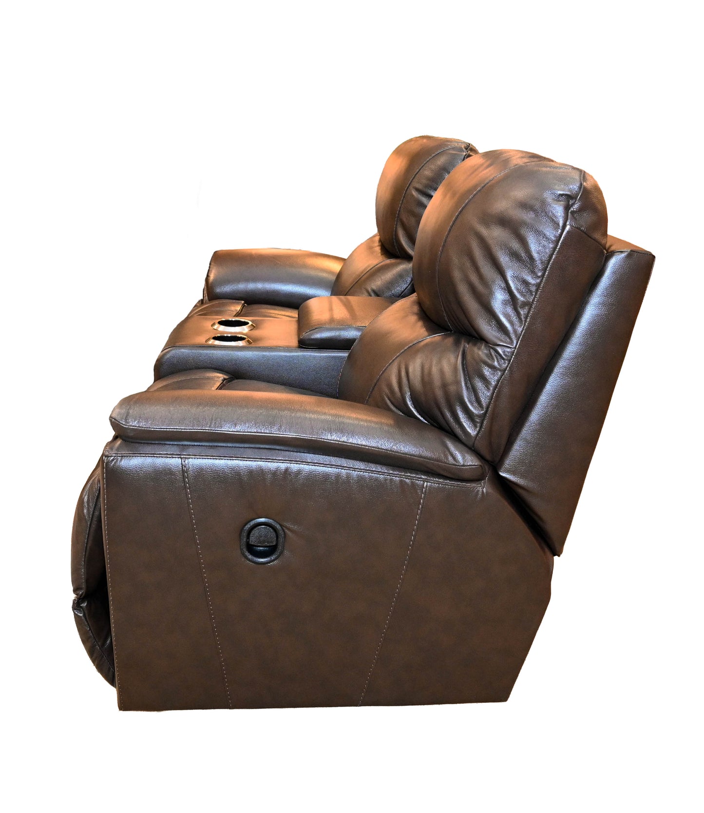 La-Z-Boy Trouper Manual Reclining Loveseat with Console