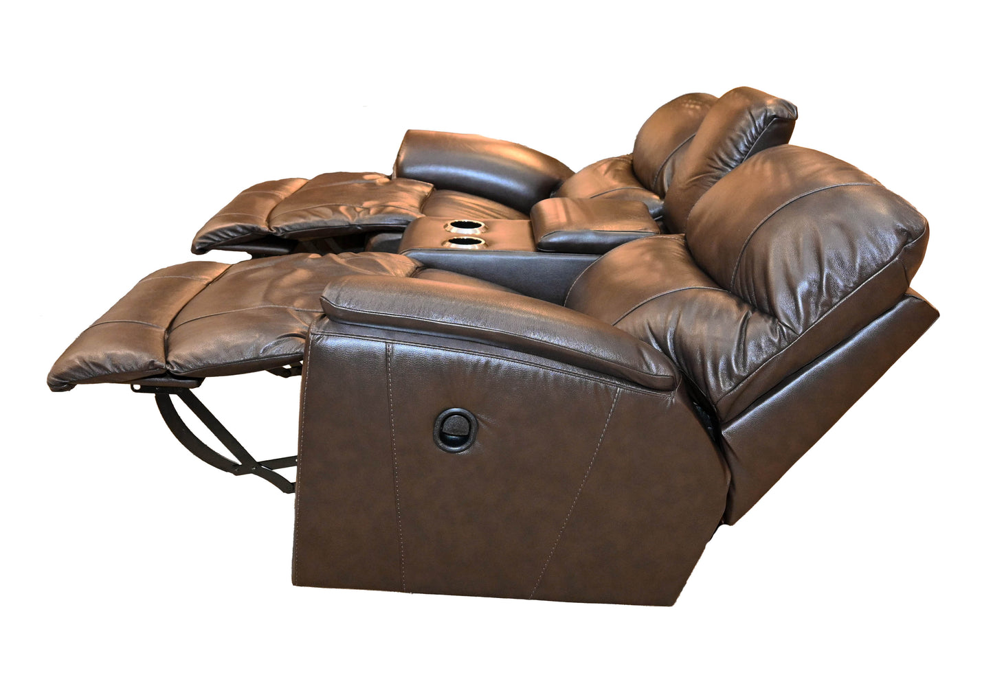 La-Z-Boy Trouper Manual Reclining Loveseat with Console