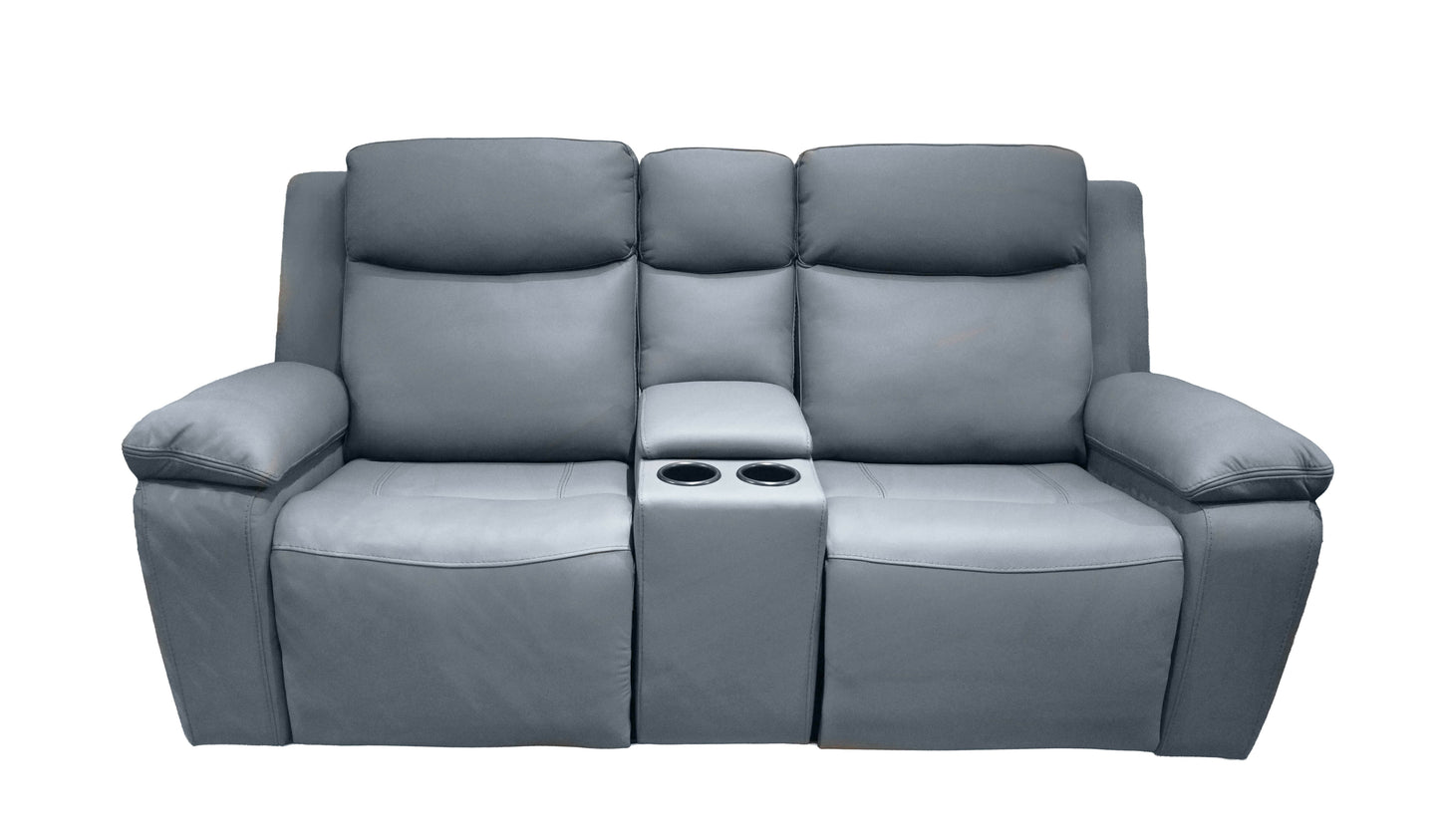 K-Motion Manual Reclining Loveseat with Console