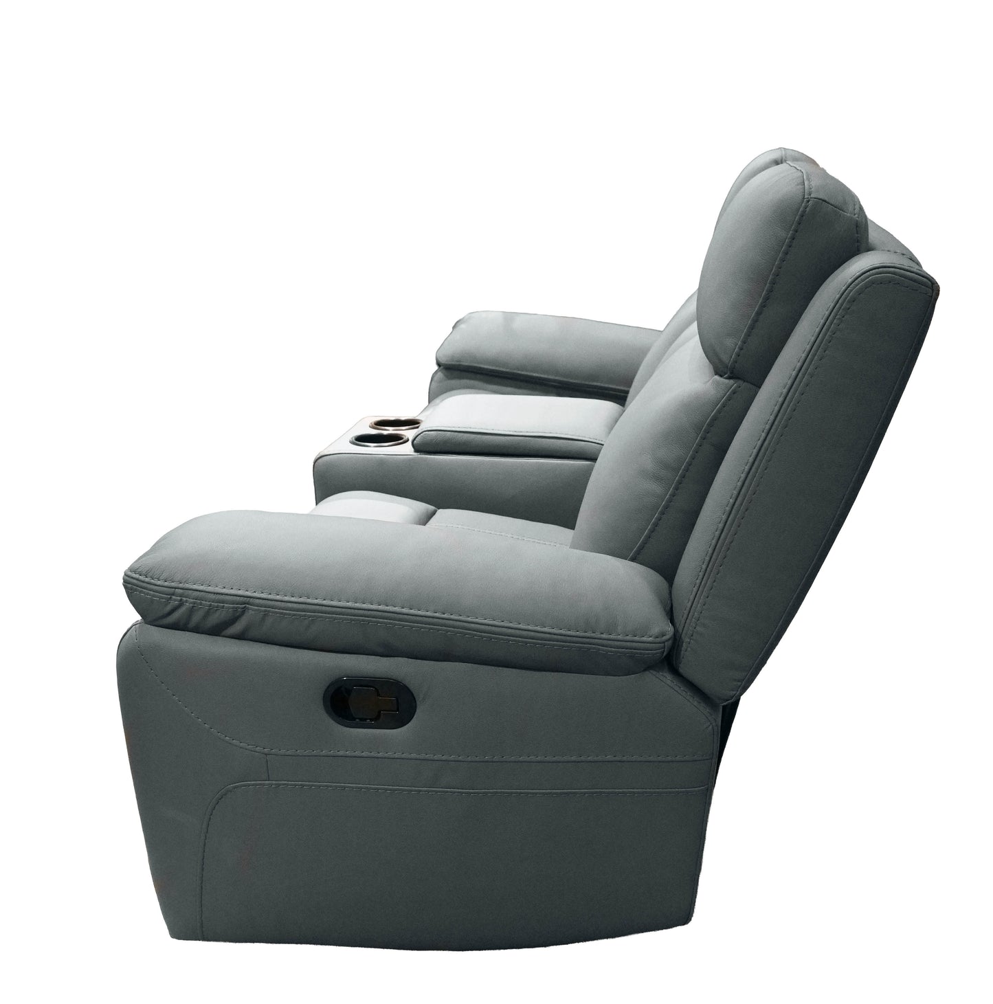 K-Motion Manual Reclining Loveseat with Console