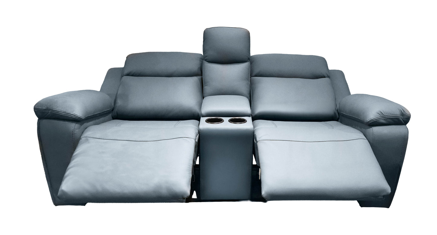 K-Motion Manual Reclining Loveseat with Console
