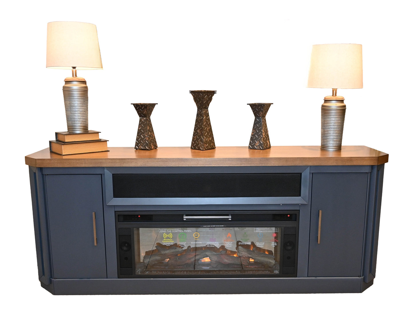 Ashley Landocken TV Stand with Firetable