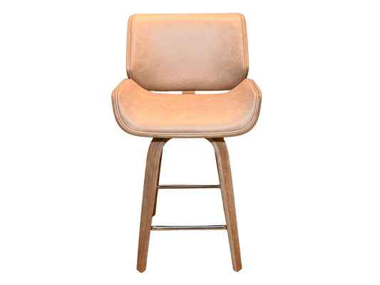 Donald Choi Tyler Modern Counter Height Swivel Stool
