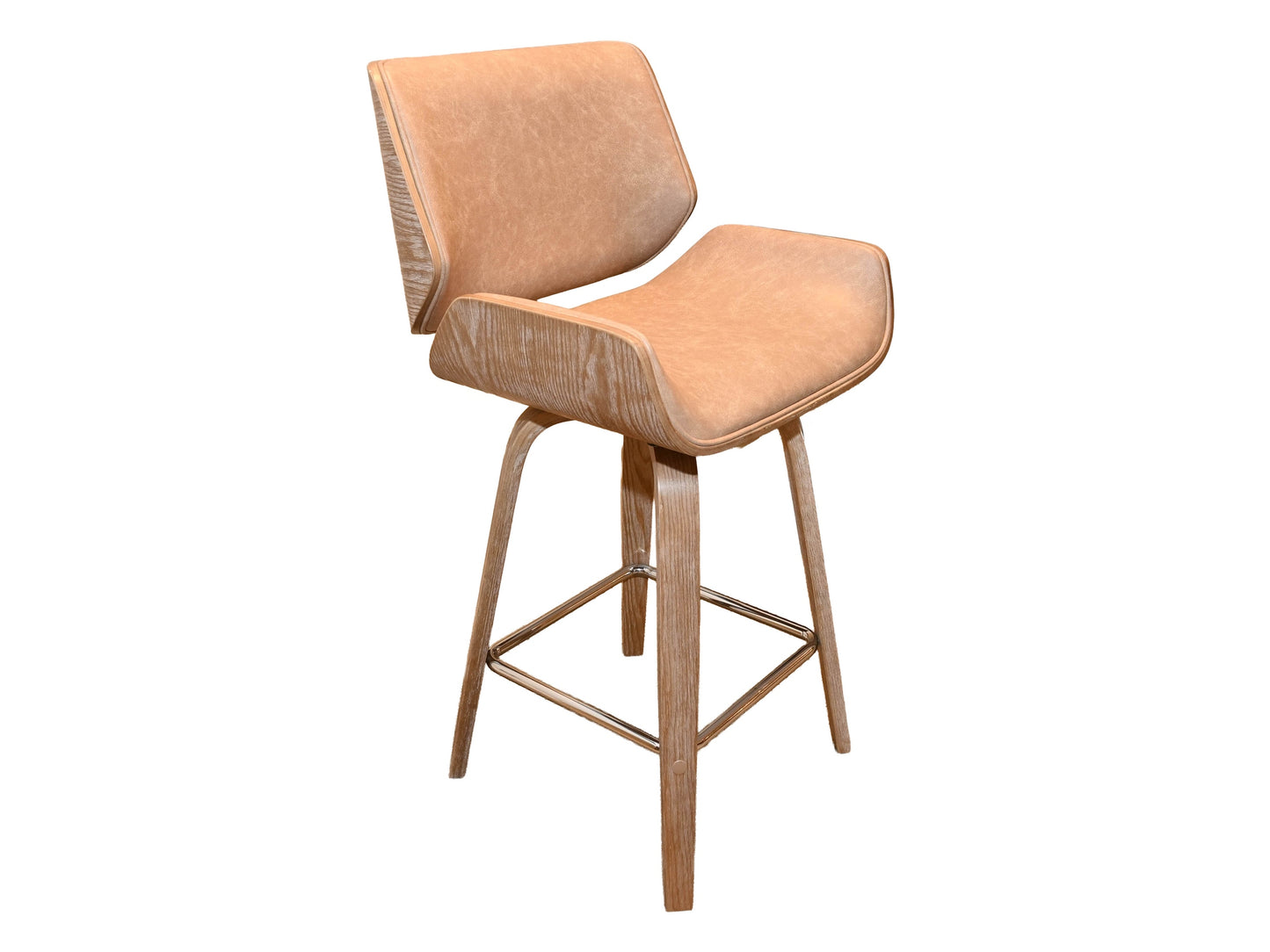 Donald Choi Tyler Modern Counter Height Swivel Stool