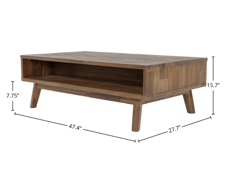 LH Home Gia Lift-Top Coffee Table