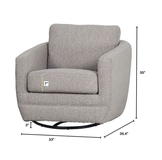 LH Home Baltimo Swivel Glider Chair