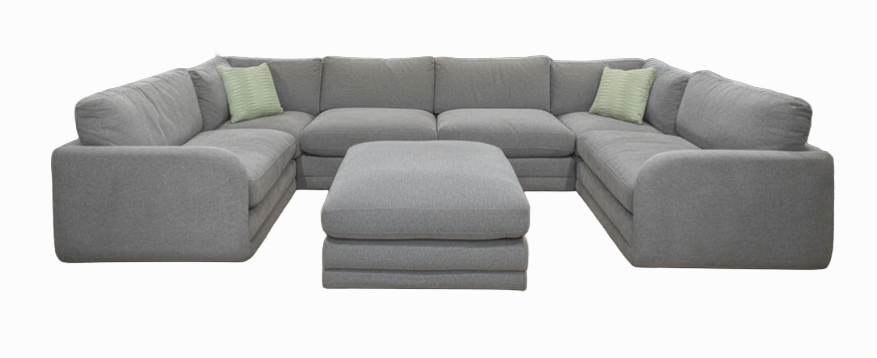 K-Motion 6 Piece Modular Sectional in Brent Mineral