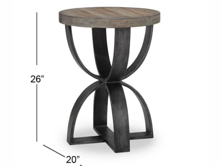 Magnussen Home Bowden Round Accent Table