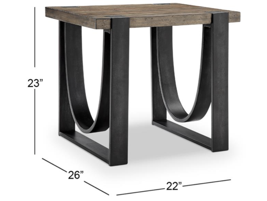 Magnussen Home Bowden Rectangular End Table