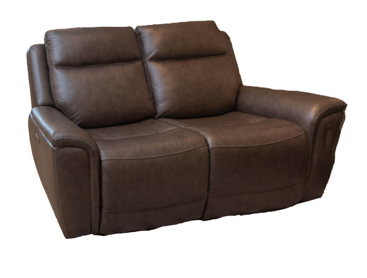 6032 Power Reclining Loveseat with console and Power Headrest Leather